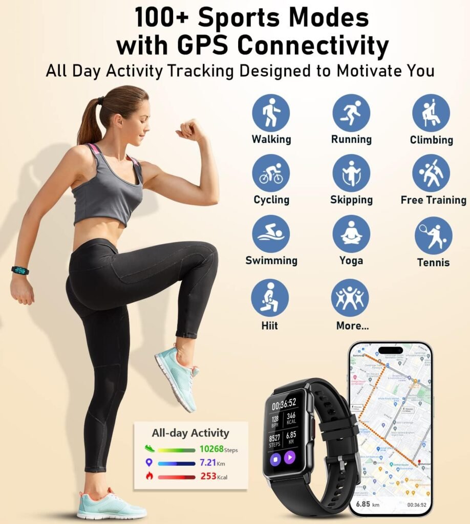 mindrose fitness tracker supporting over 115 sports modes
