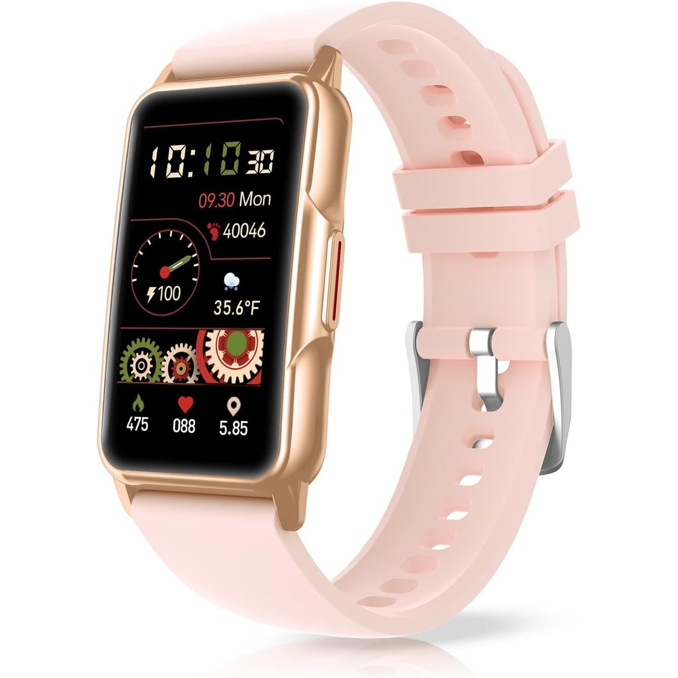 Mindrose Fitness Tracker Watch (Golden Rose Pink)